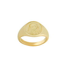 The Mary Signet Ring | 18KT Gold Vermeil & Sterling Silver