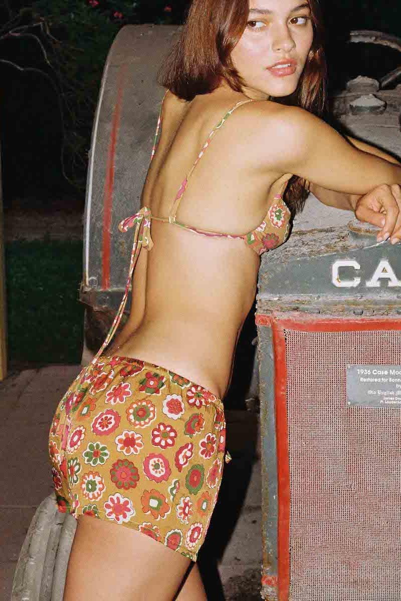 Low Rise Drawstring Short | Mazzy Floral