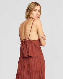 Joanna | Meg Tie-Back Crinkled Cami in Size Small