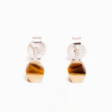 Decimal Earrings | Brass | Tiger's Eye