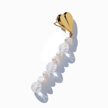 Heart Earring | 18K Gold Plated | Glass Beads