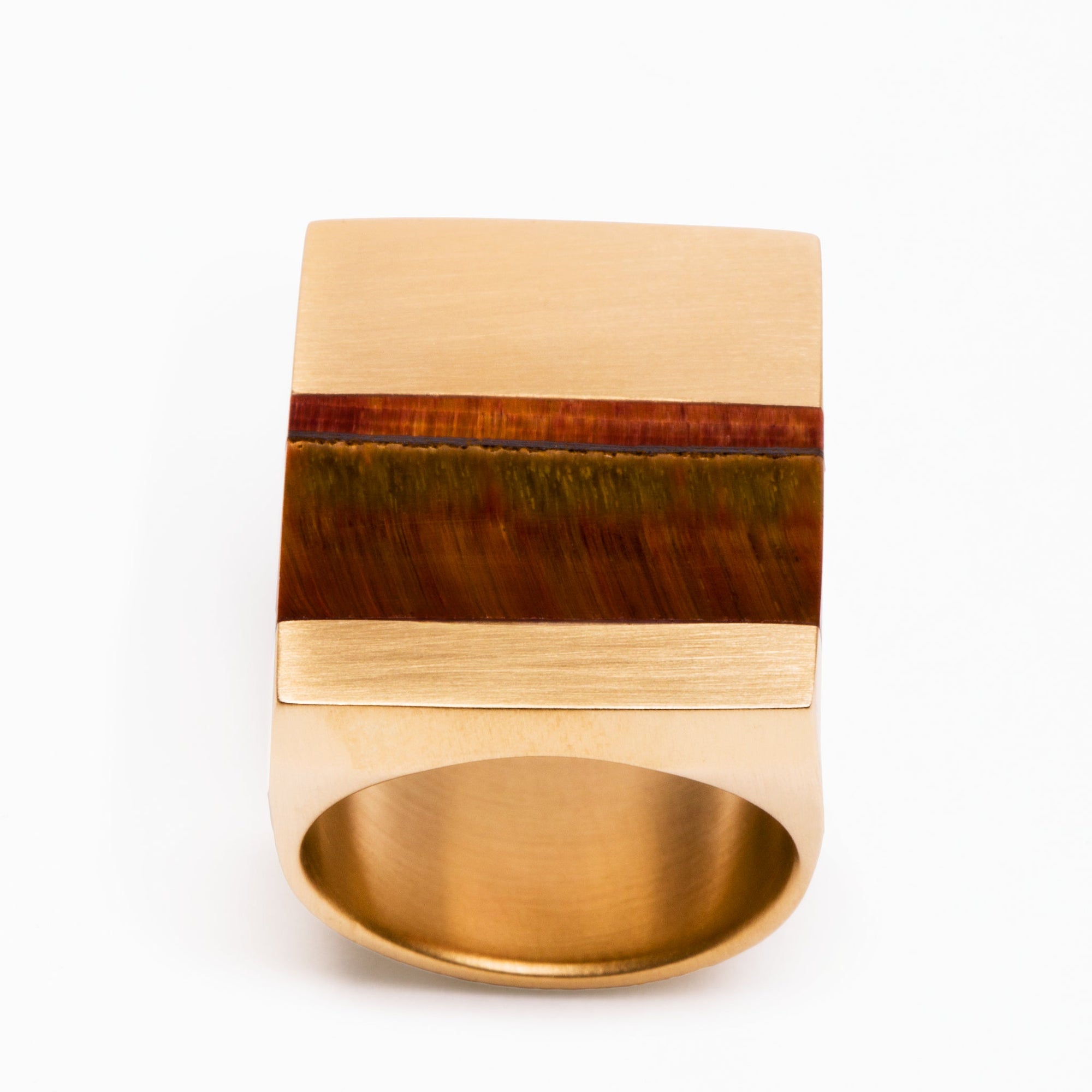 Icarus Ring | Brass | Tiger's Eye