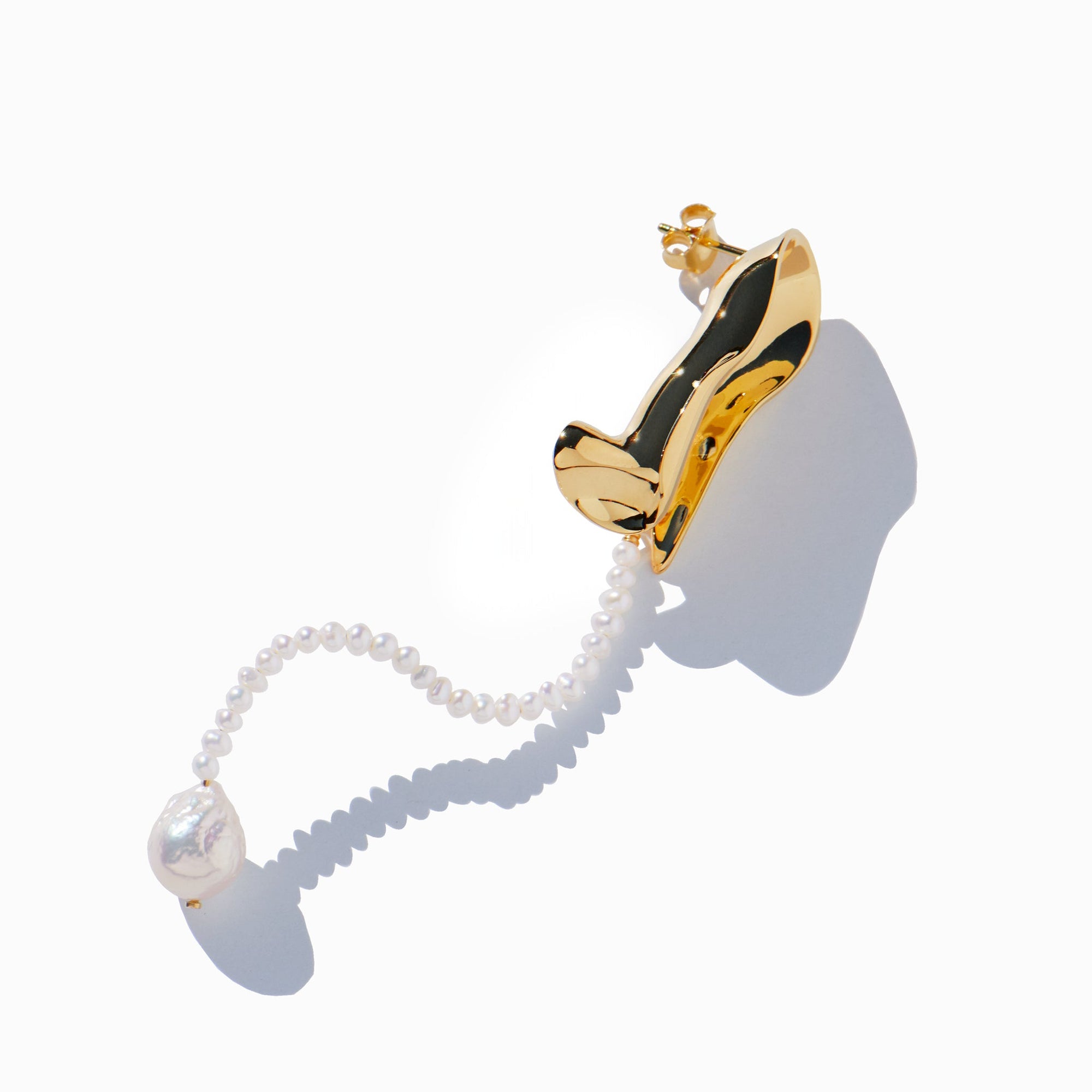 Penna Mini Earring | 18K Gold Plated | Freshwater Pearls