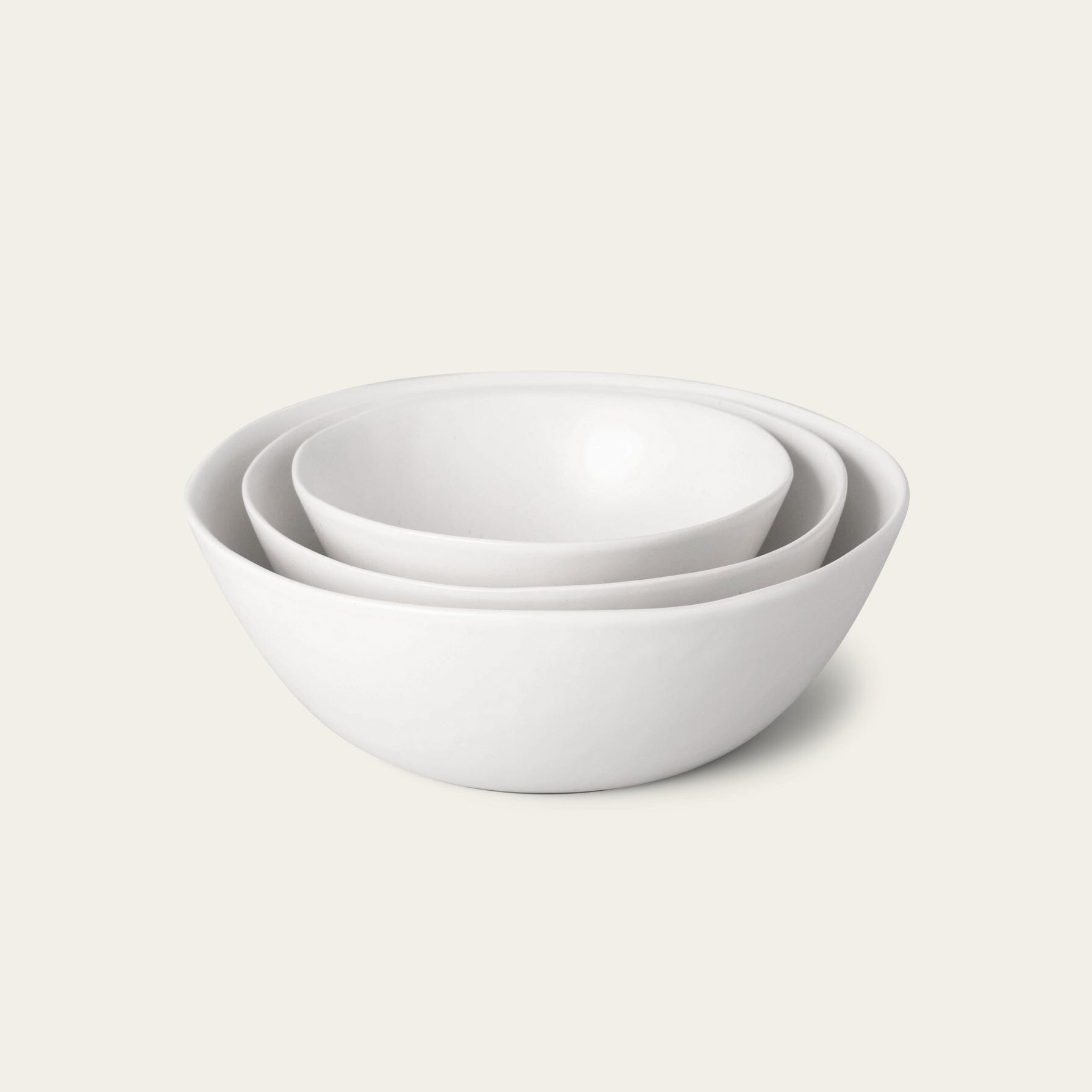 Nested Serving Bowls | Cloud White
