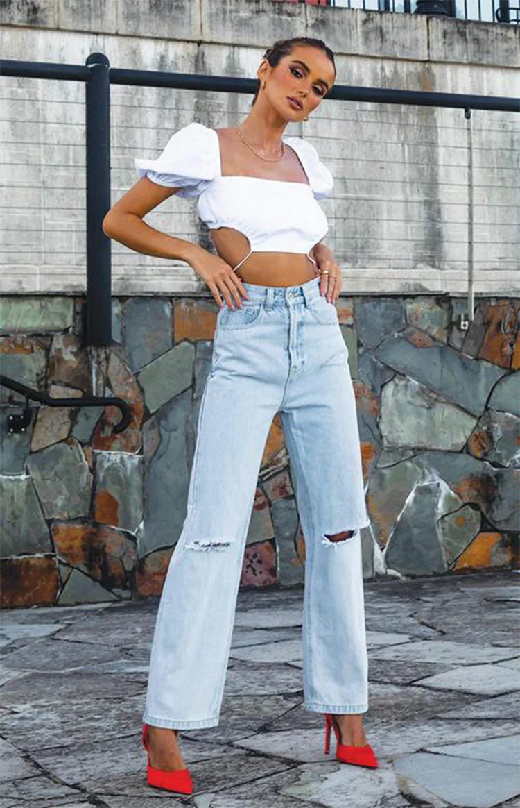 Robin Wide Leg Jeans | Blue