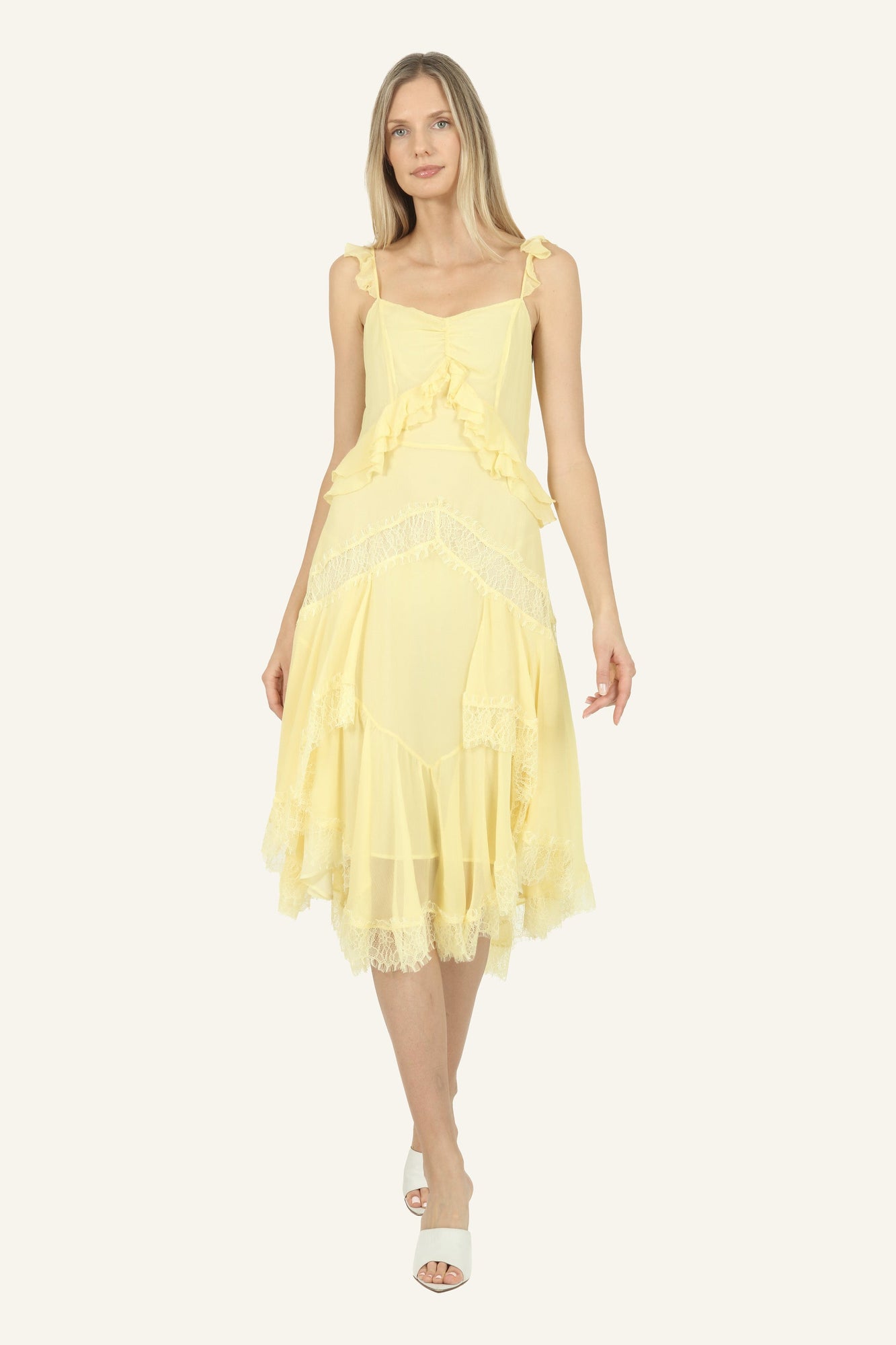 Lenore Midi Dress | Lemon Sorbet
