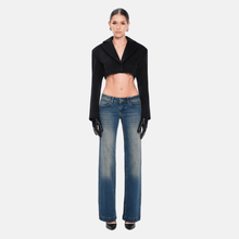 OW Collection NOVA Crop Wool Blazer Blazer 121 - Black