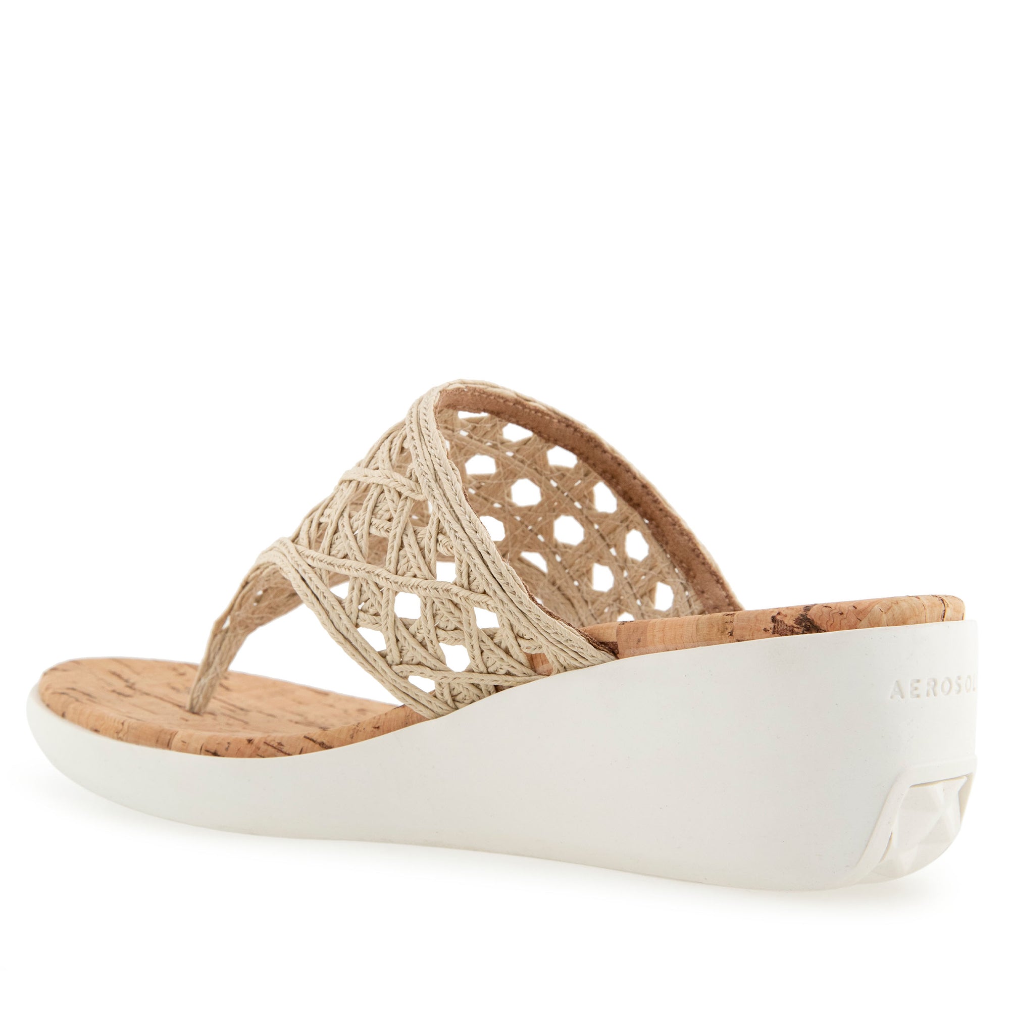Ivie Sandal Wedge | Natural Raffia