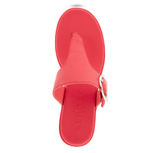 Izola Sandal Wedge | Coral Faux Leather