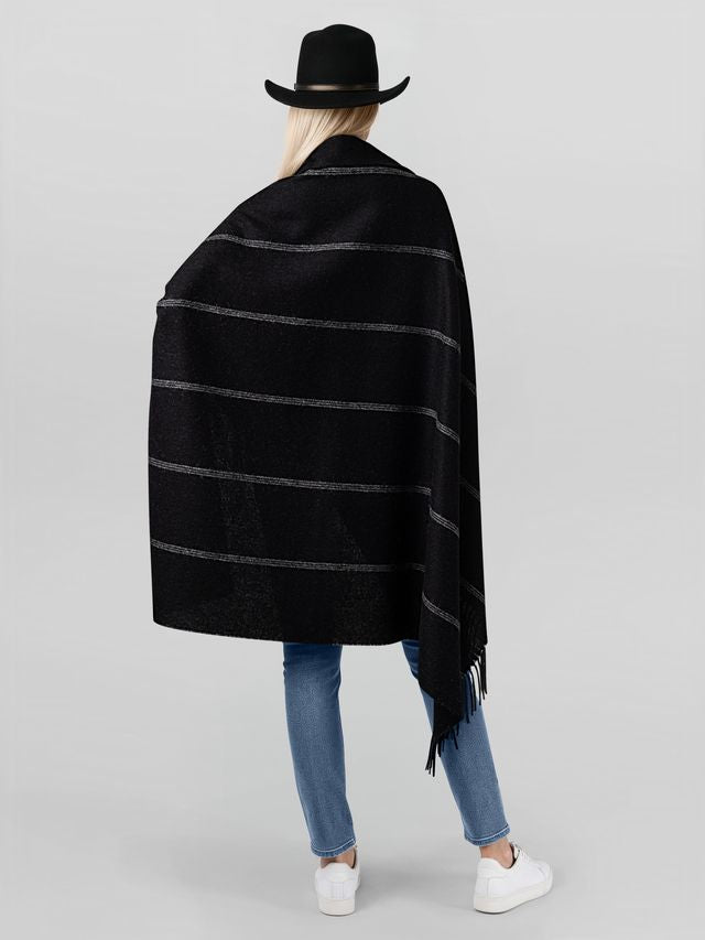 Unisex | Notting Hill Wrap | Black / Ivory