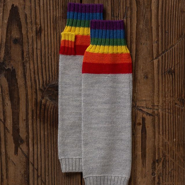 Rainbow Handwarmers | Pearl Grey/Rainbow