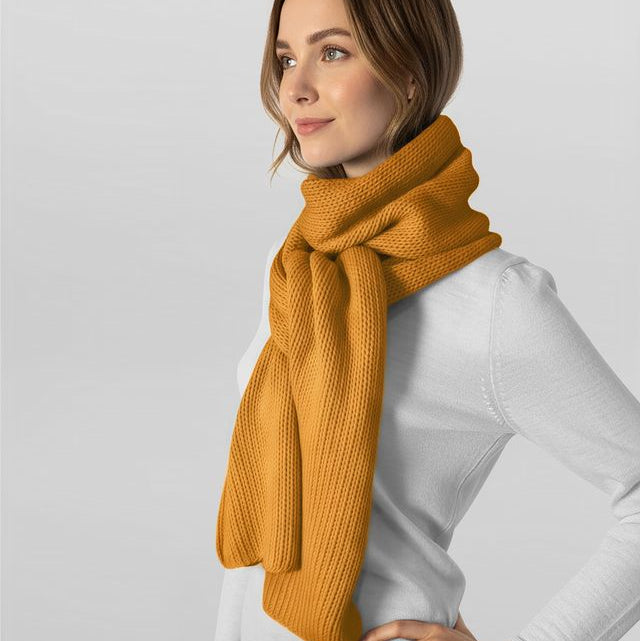 Davos Scarf | Ochre Yellow