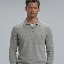 Knit Polo | Light Grey