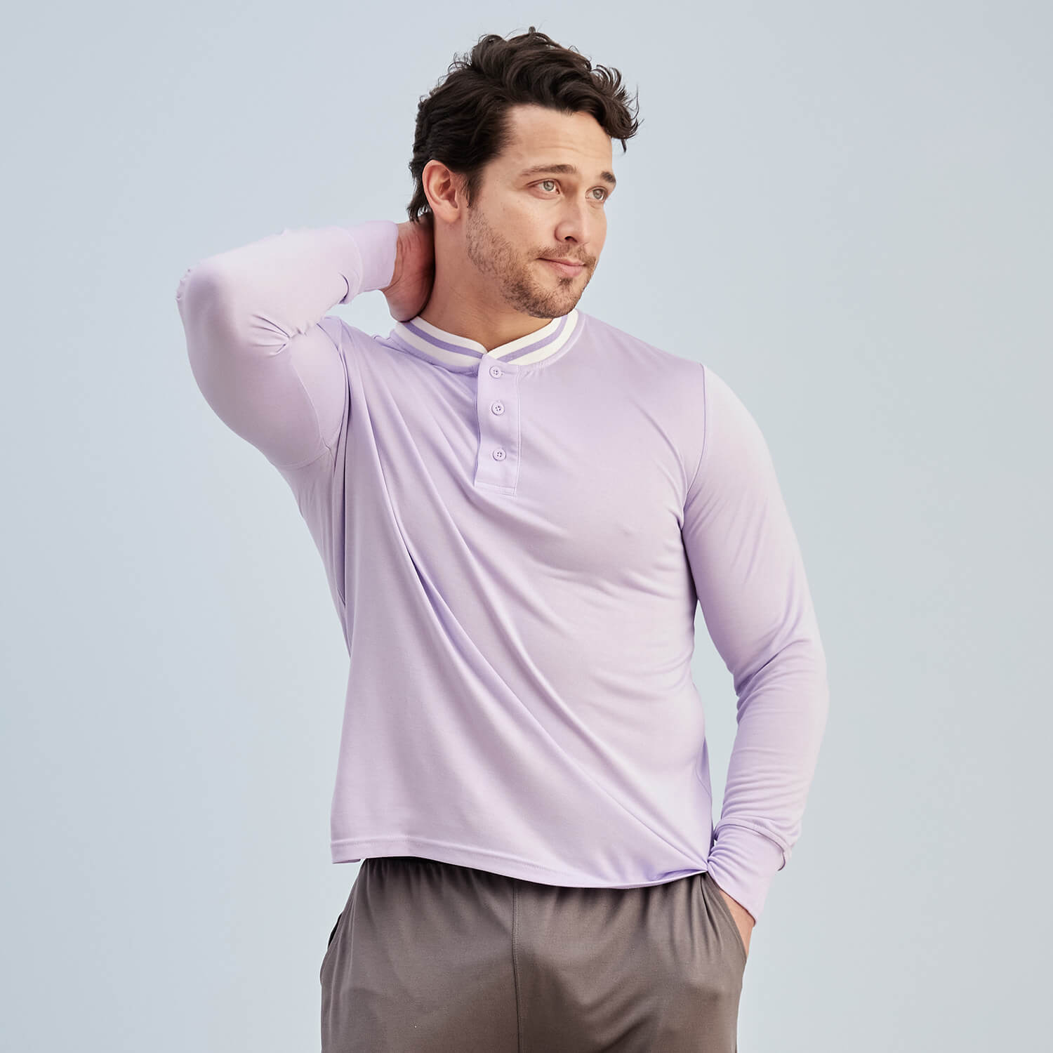 Modal Jersey Pajama Top | Lavender