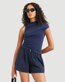 Abby | Pao Bungee Drawstring Short in Size Small