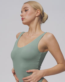 Scoop Back Bodysuit | White