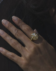 Awe Inspired Rings Starfish Moonstone Ring
