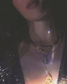 Awe Inspired Necklaces Zodiac Goddess Pendant + Mini Paperclip Chain