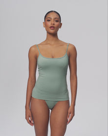 Thin Strap Tank Top | Sage Green