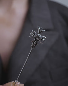 Awe Inspired  Accessories Sapphire Triple Moon Dagger Brooch