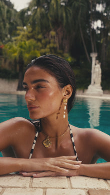 The Seychelles Pearl Drop Studs | Freshwater Pearls | Silver