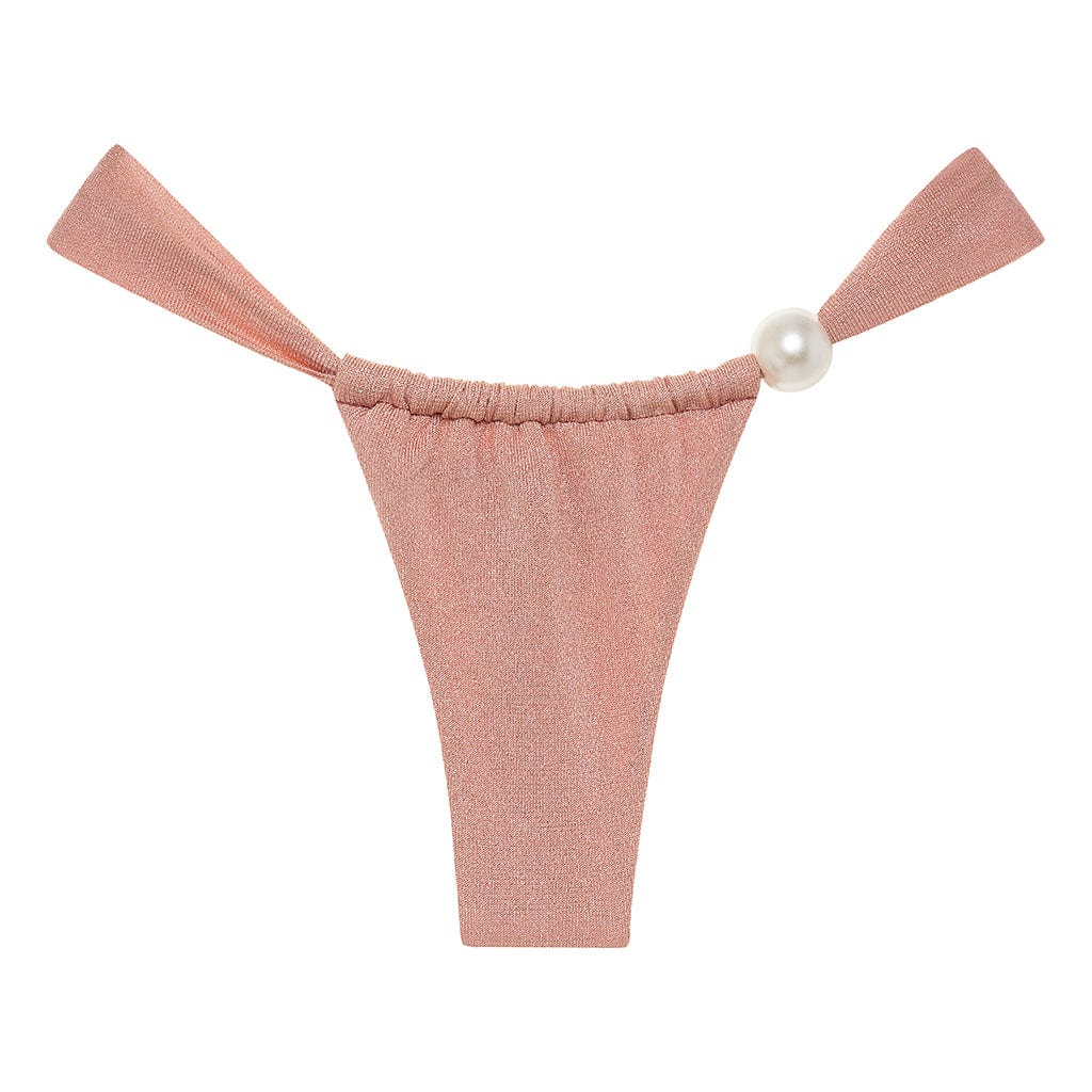 Sandra Pearl Bikini Bottom | Prima Pink Sparkle