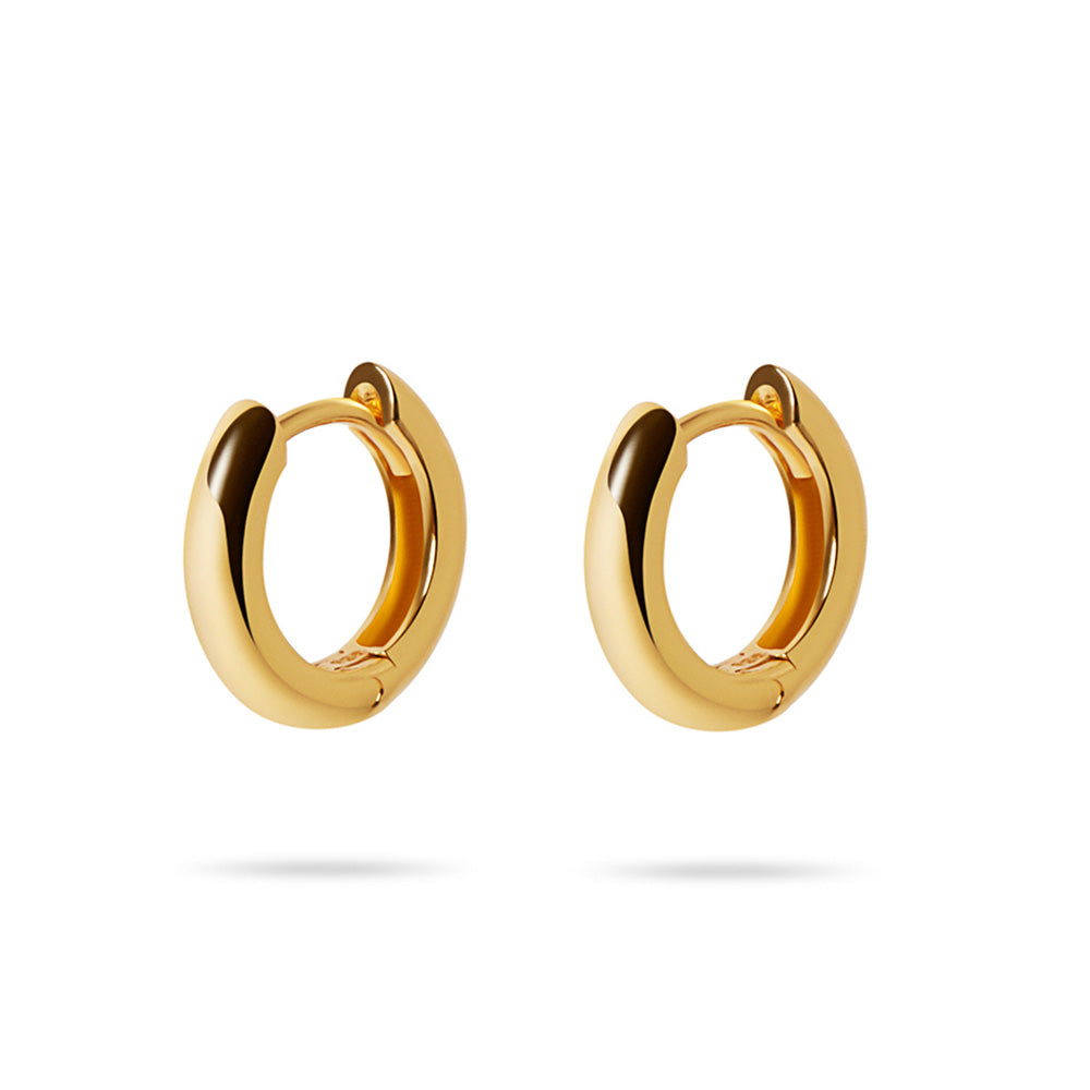 The Tiny Essential Huggie Hoops | Gold Vermeil & Sterling Silver