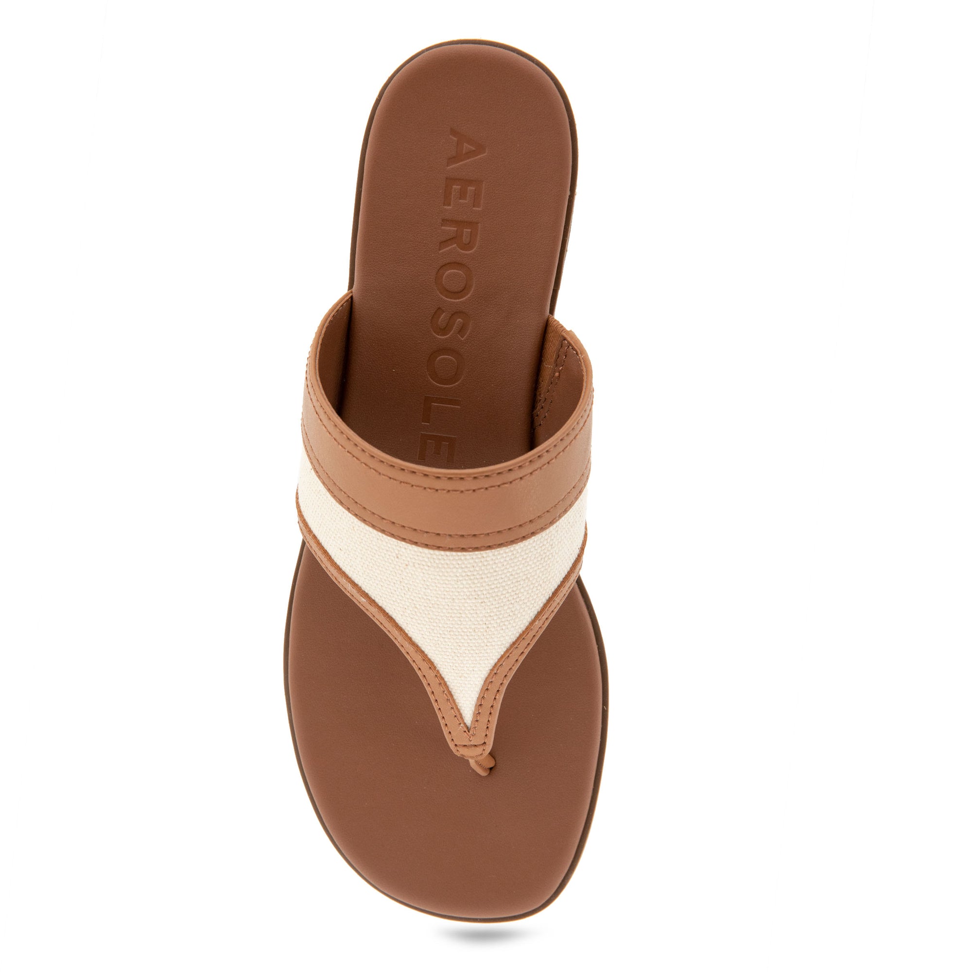 Gesa Sandal Flat | Natural/Tan Canvas