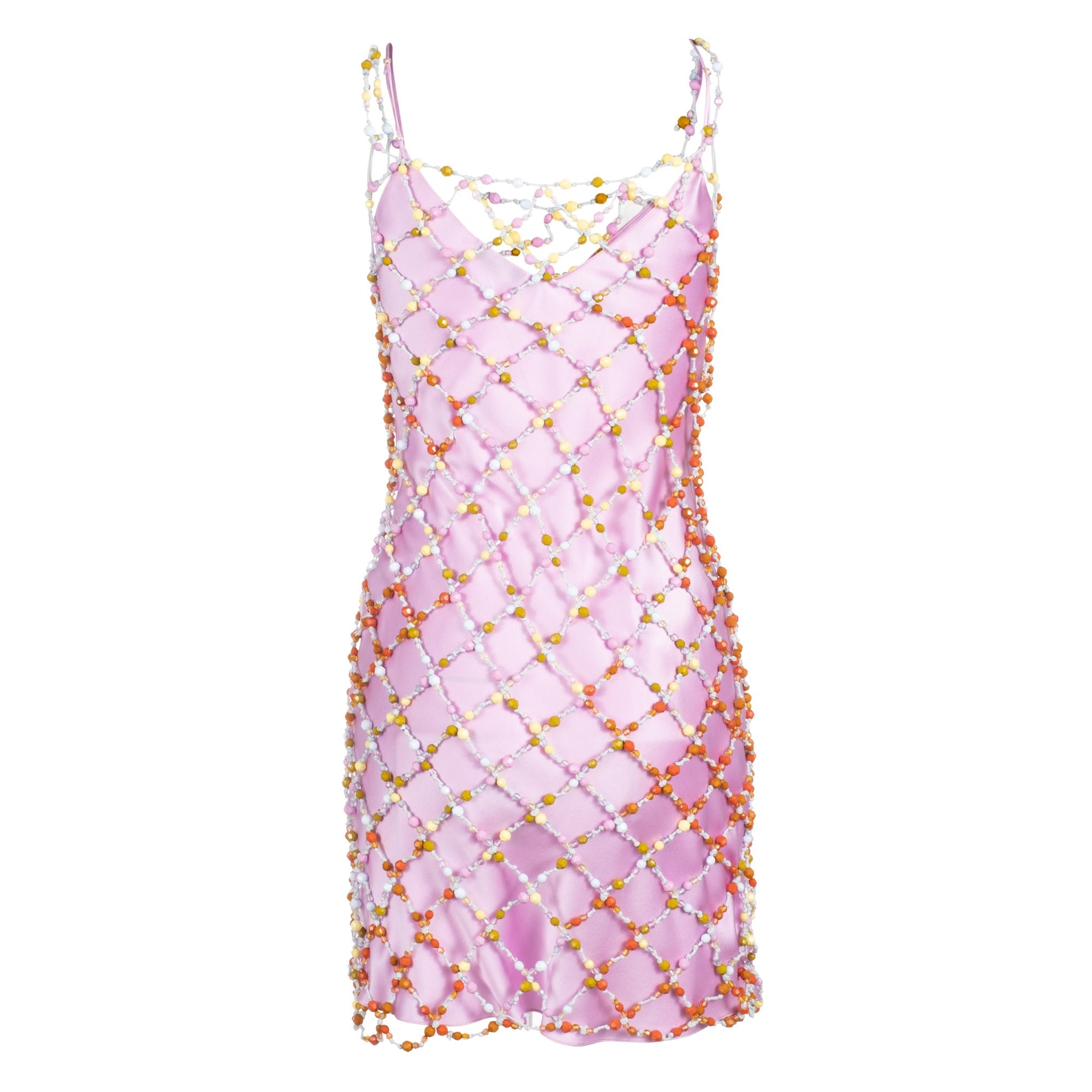 Beaded Cage Dress | Multi