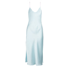 Midi Dress with Contrast Straps | Blue Mist