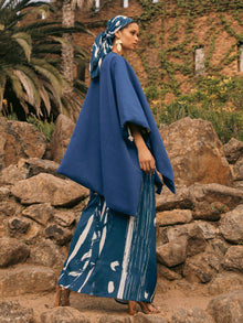Reversible Amy Ben Poncho - Suto Blu - diarrablu