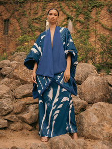 Reversible Amy Ben Poncho - Suto Blu - diarrablu