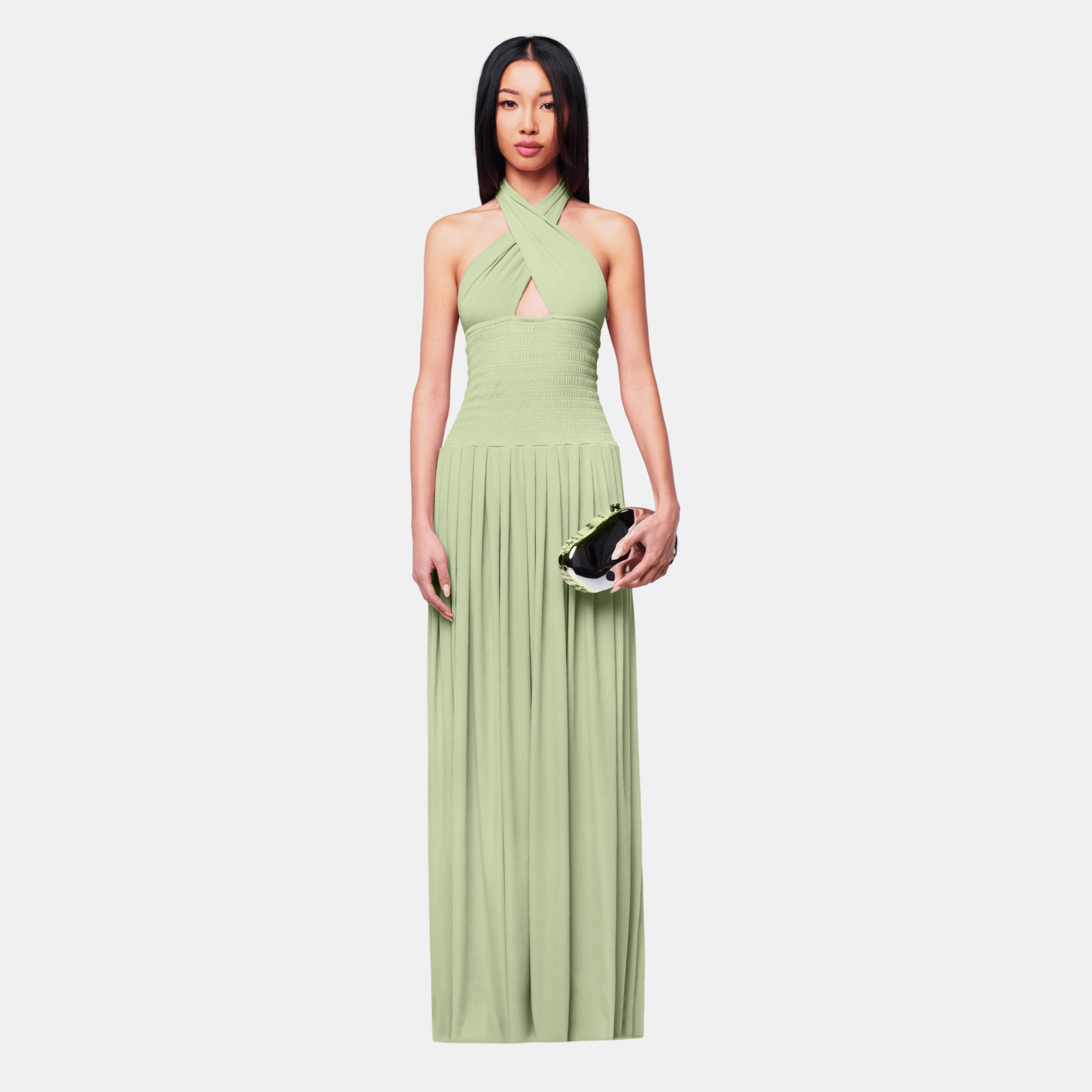 OW Collection RHEA Maxi Dress Dress 238 - Pear Green
