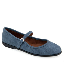 Baylee Casual Flat | Denim  Faux Leather