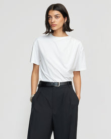 Bianca | Roen Relaxed Draped-Jersey Tee in Size Small