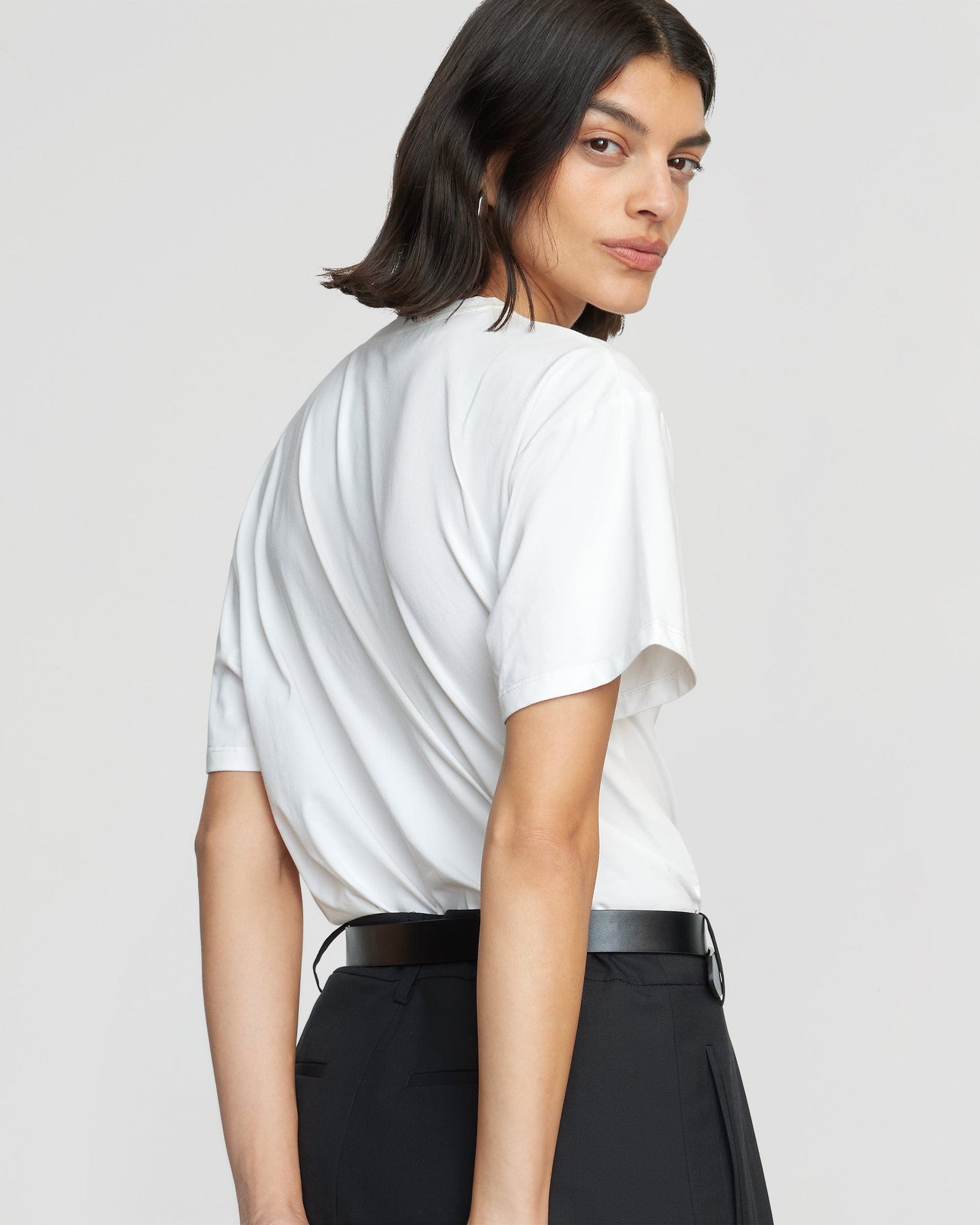 Bianca | Roen Relaxed Draped-Jersey Tee in Size Small