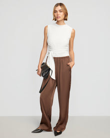 Joanna | Rumi Cropped Sleeveless Wrap Top in Size Small