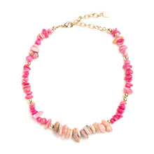 Bora Bora Necklace | Agate Stone Beads And Gold Brass Beads