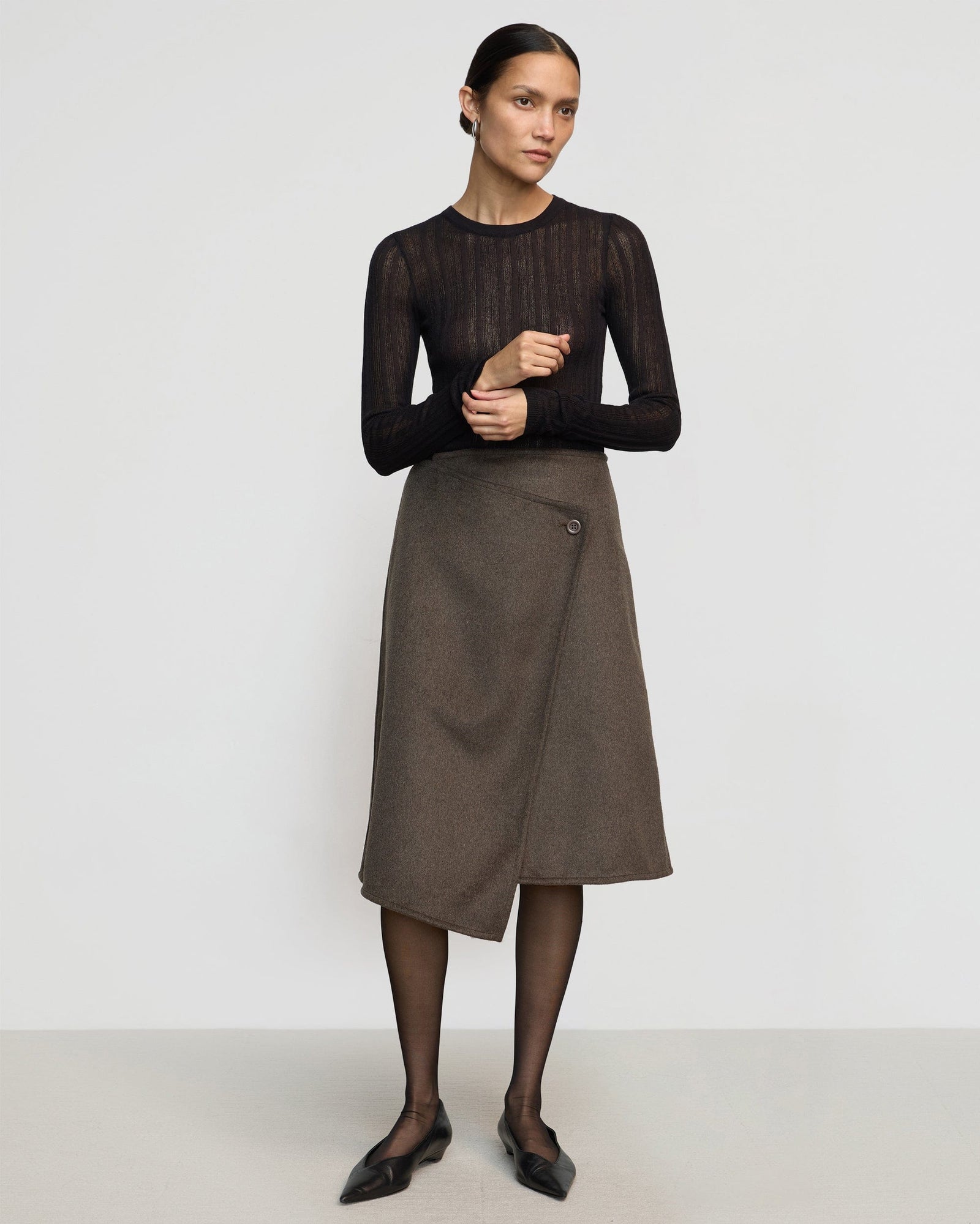 Charlotte | Sadie Asymmetric Wrap Skirt in Size Small 