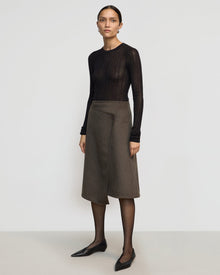 Charlotte | Sadie Asymmetric Wrap Skirt in Size Small 