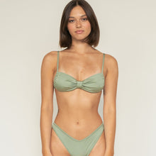 Devin Bikini Top | Sage Green Rib