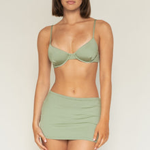 Micro Skirt | Sage Green Rib