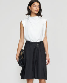 Bianca | Samira Belted Pleated Skirt in Size Small