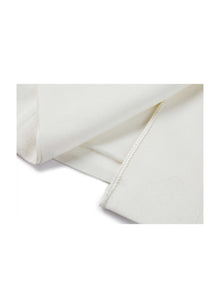 silk Vest Blazer | White