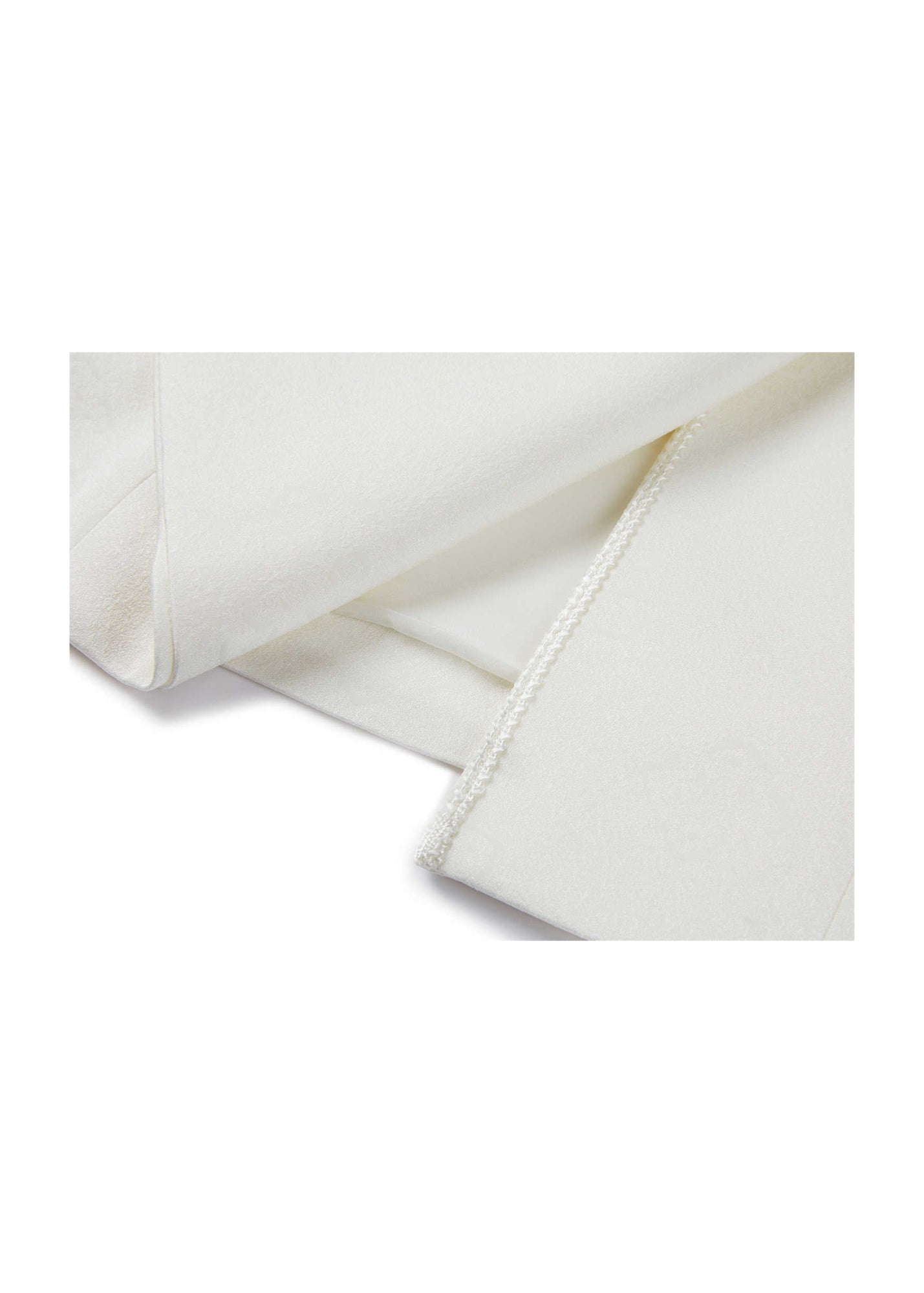 silk Vest Blazer | White