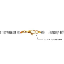 Shimmering beaded necklace made of smooth opals with a yellow gold lobster clasp