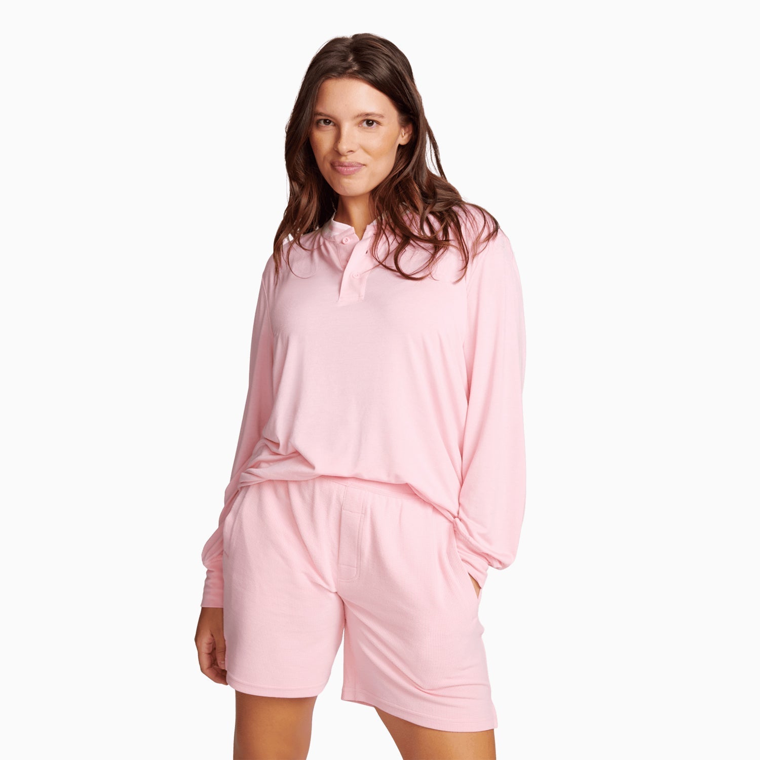 Modal Waffle Spa Short | Flamingo