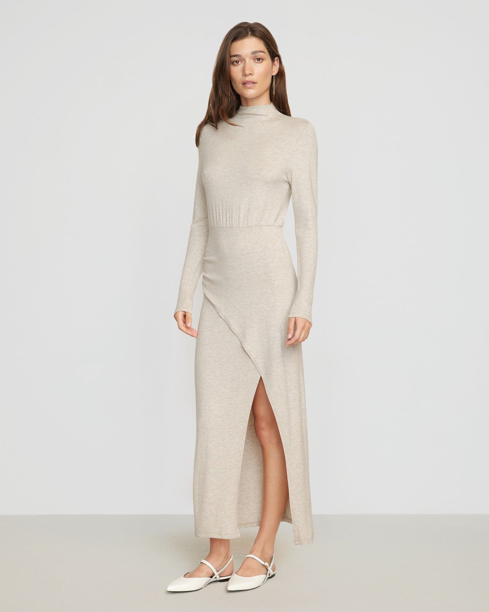 Renée | Suki Mock-Neck Long Sleeve Dress in Size Small