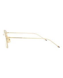 Thom Browne Round Metal Optical Frames | Gold