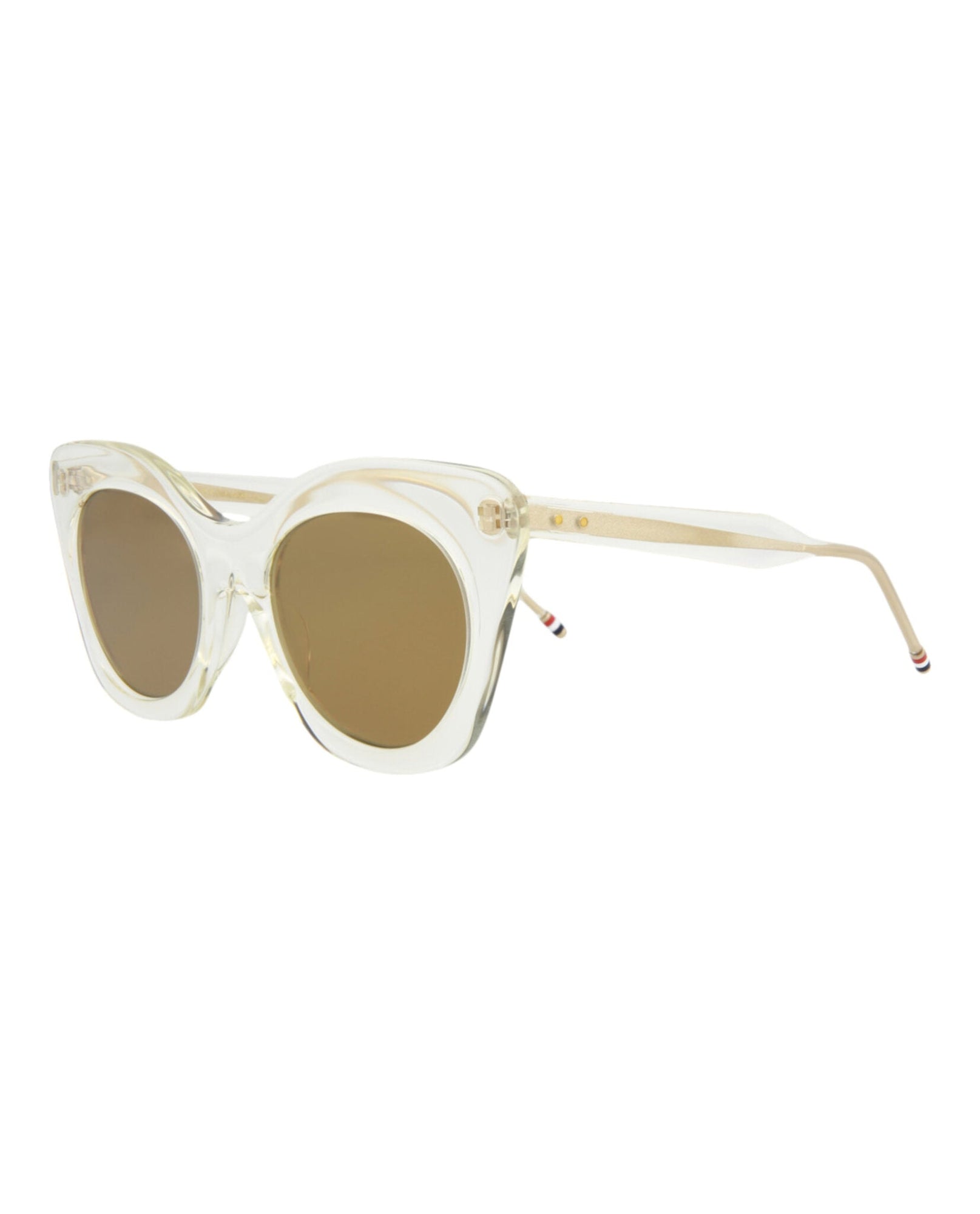 Thom Browne Cat Eye Acetate Sunglasses | Crystal